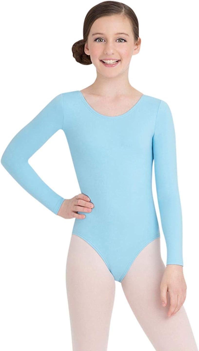 Capezio Girls' Team Basics Long Sleeve Leotard: Clothing