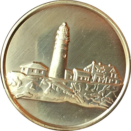Fog Light Prayer Lighthouse Clean Bronze Medallion Chip - Recoverychip