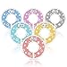 Blulu Colorful Baby Boy Girl Closet Dividers Clothing Rack Size Dividers Round, Stars Design, Set of 6