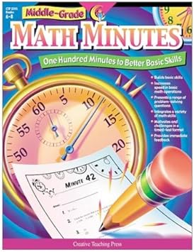 Amazon.com: Middle-Grade Math Minutes: One Hundred Minutes to Better