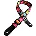 Xinlinke Fashion Brown Flowers Print Adjustable Strap for Ukulele Small Acoustic Folk Hawaiian Guitar Girls Kids Music Accessories
