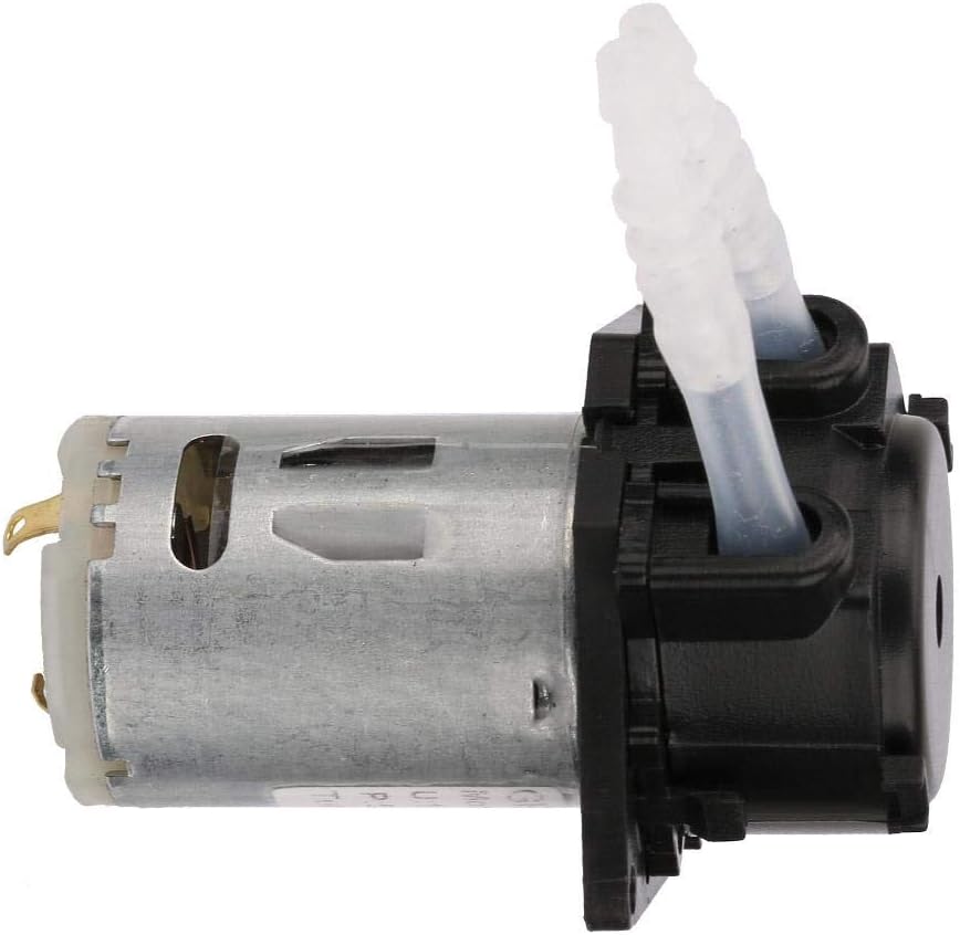 Dosing Pump Tube Head 3.5 12V DC PeristalticAquarium Lab Analysis(Black)