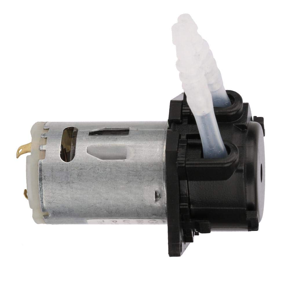DC 12V 3x5mm Dosing Pump Peristaltic Head Chemical Water Liquid Automatic Miniature for Aquarium Lab Chemical Analytical (Black) peristaltic Pump 12v 3mm x 5mm - Image 5
