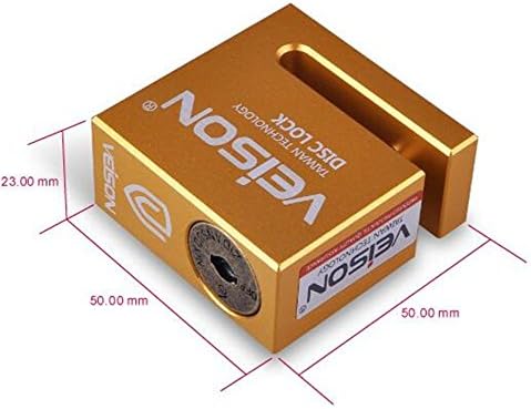 BEELOO Mountain Bike Disc Lock Disc Lock Disc Lock Anti - Theft Lock Motorcycle Disc Lock Electric Car Disc Lock , Gold