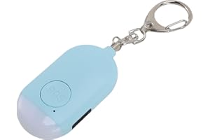 VELATEMOR 130dB Personal Security Alarm with LED Flashlight, Rechargeable Safety Alarm Keychain for Women, Night Running, Eme
