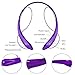 Rymemo Bluetooth Headphones, Shine Like Diamond Surface Wireless Bluetooth Headset Sports Earphones w/Mic HD Stereo In Ear Earbuds for Gym Running Workout Headsets, Purple