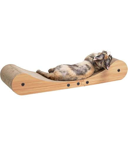 Petrageous 13079 Jerrys Rectangular Corrugated Cat Lounge Scratcher 20