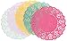 Talking Tables Floral Fiesta Disposable Doilies for a Tea Party, Birthday or Luau Party, 5 Colors (100 Pack)