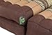 Foldable Meditation Cushion, 100% Kapok, Thai Design Brown-Beige