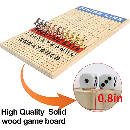 Grhonior Finish LINE Horse Racing Board Game Race Board Game is