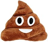 OliaDesign Emoji Smiley Emoticon Cushion Pillow Stuffed Plush Toy Doll, Poop Face