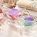 1 Inches Floating Candles Unscented Classic Floating Tea Candles with Nice and Smooth Flame Floating Small Candles for Valentine's Day Weddings Parties Home Decorations（Purple）（Set of 20）