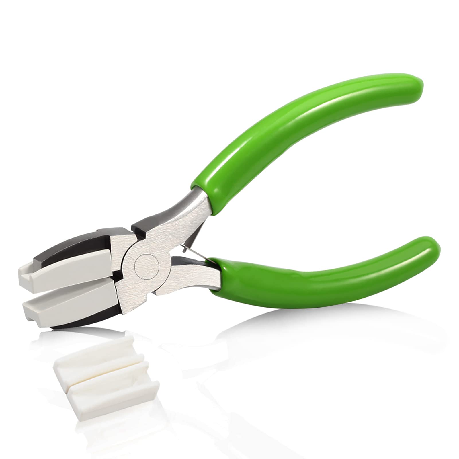 SPEEDWOX 5-Inch Flat Nose Plier Nylon Jaw Pliers For Jewelry Making Smooth Jaw Pliers Nylon Plier Non Marring Plyer for Wire Bending Twisting Shaping Straightening Plyers Jewelry Making Tool