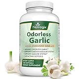 Odorless Garlic 1000 mg with 200 mg Parsley and Chlorophll by Natrogix - 120 Softgels - Pure And Potent Garlic Allium Sativum Supplement