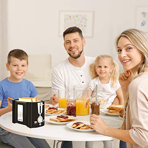 COLICIKSR Toaster 2 Slice,Toaster with 6 Bread Shade Settings and