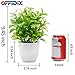 OFFIDIX Mini Plastic Artificial Eucalyptus Leaves Topiary Plant with Pots,Faux Plant Small Plants for Home,Office and Bathroom Decoration