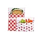 Lunchskins Reusable 2-Pack Bag Set, Red Picnic (1 Sandwich + 1 Snack)