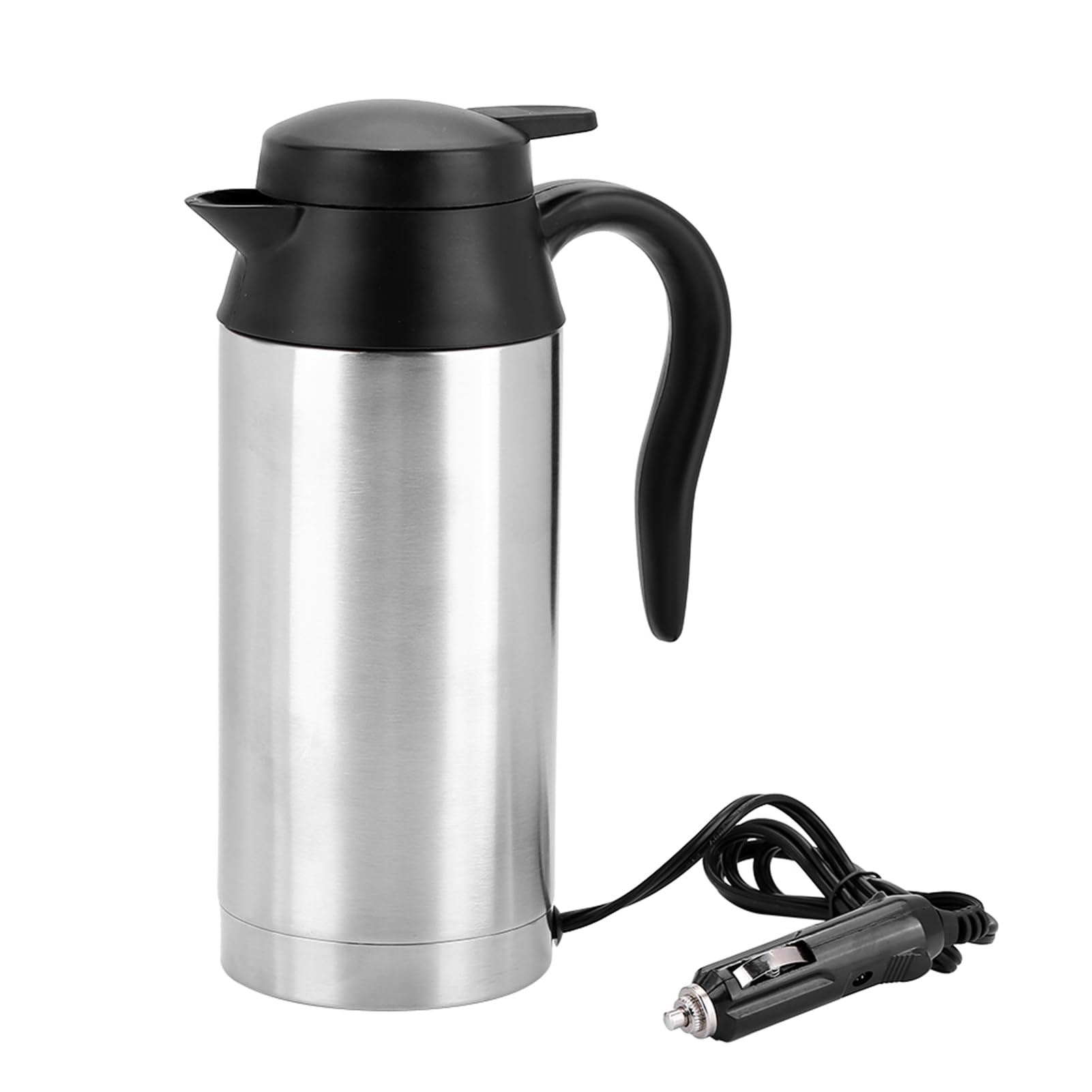 Garsent 750ml 24V Car Electric Kettle, Portable Stainless Steel Travel Car Cigarette Lighter Hot Water Kettle Electric Mug Kettle for Tea, Coffee. (24V)