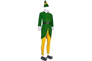 Hladce Elf Costume Men Halloween Christmas Cosplay Full Set Costumes for Adults