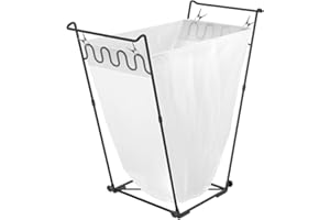 Artigarden Outdoor Garden Trash Bag Holder Frame - Leaf Bag Support Stand Multi-Use Metal Garbage Bags Holder Holds 30-45 Gallons Bag for Camping Leaves, Gardening Party, Yard Weeding (Matte Black)