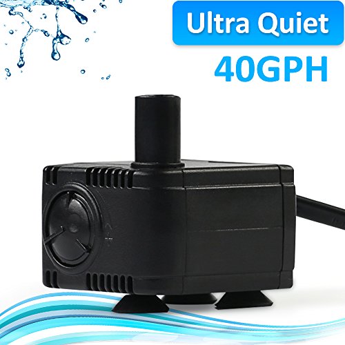 JAD 40 GPH (150L/H) Submersible Water Pump Professional Ultra-quiet water pump for aquarium,garden,pond,fish tank, fountain