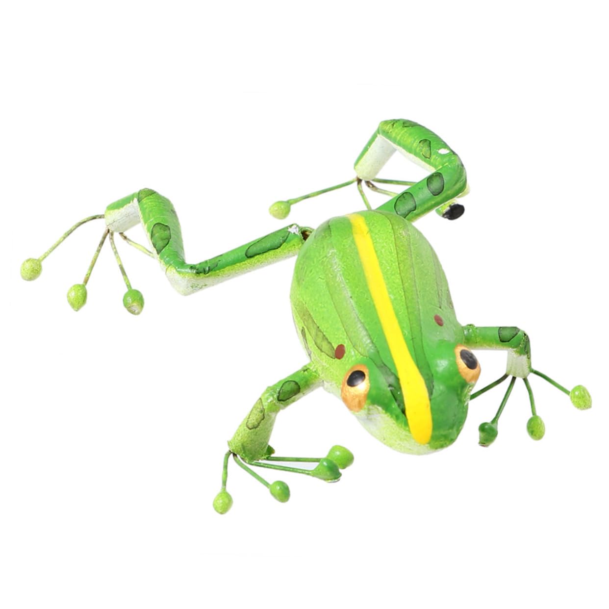 GANAZONO metal poison frog outdoor statues tiny animal figurines miniture decoration Frogs mini Animal Ornament Desktop Animal Figurine lifelike statue cartoon figurine craft figurine Glass