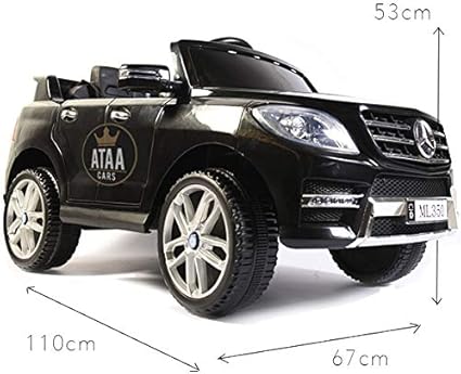 Mercedes Ml350 Licenceed 12v Voiture Electrique Enfants A La Batterie Noir Amazon Fr Jeux Et Jouets