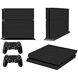 Skins for PS4 Controller - Decals for Playstation 4 Games - Stickers Cover for PS4 Console Sony Playstation Four Accessories PS4 Faceplate with Dualshock 4 Two Controllers Skin - Carbon Black