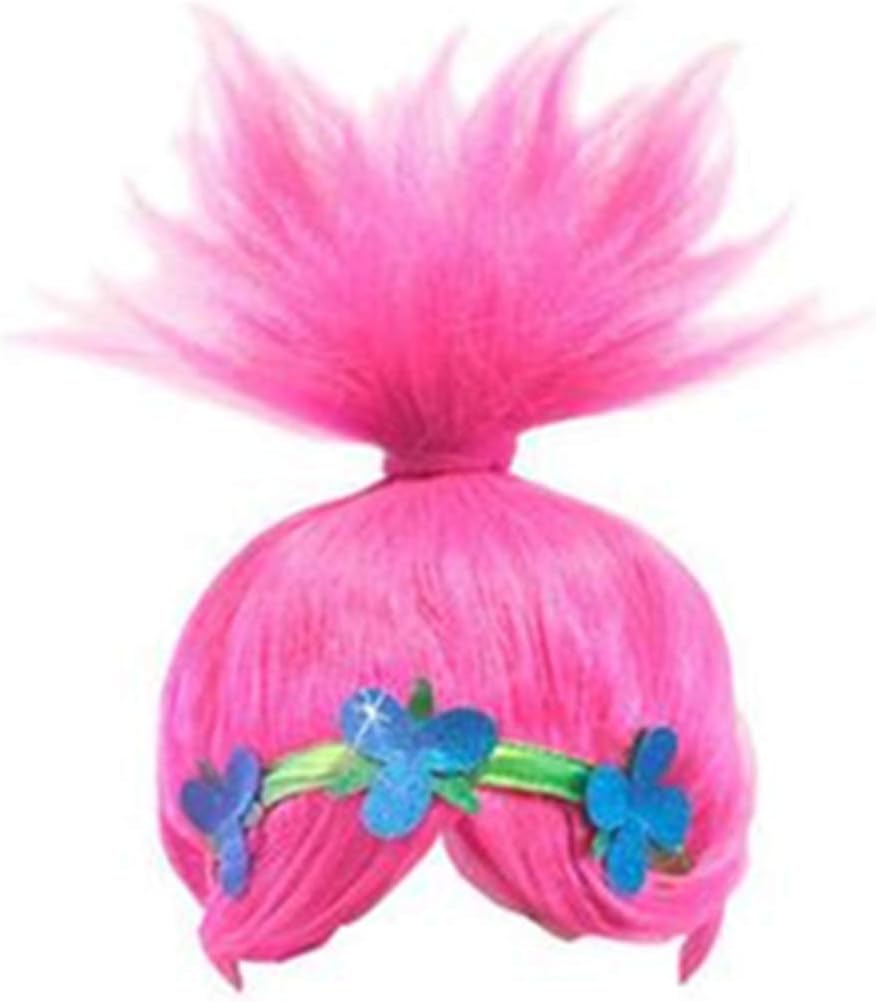 Childrens Poppy Dress Wig for Halloween Christmas Cosplay Costume Party