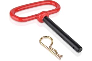 3/4 Red Handle Hitch Pin Tractor Hitch Pin Clevis pin Hitch Pin Accessories for Tractors 3/4*6-1/2 (3/4 inch)