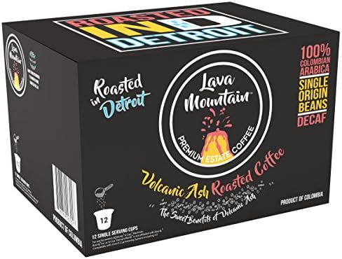 Lava Mountain Single Origin Colombia Single Serve K-Cups, Decaf (12pk)