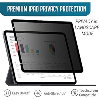 AirMat iPad Air Removable Privacy Screen Filter for iPad Air 3 Model - Premium Anti Glare Protector