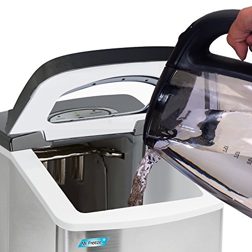 Mr. Freeze MIM-18 Maxi-Matic Portable Ice Maker with Lid, Black (Stainless Steel) - Thumbnail 4