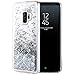 Caka Galaxy S9 Plus Case, Galaxy S9 Plus Glitter Case Bling Flowing Floating Luxury Glitter Sparkle Soft TPU Liquid Case for Samsung Galaxy S9 Plus (Silver)