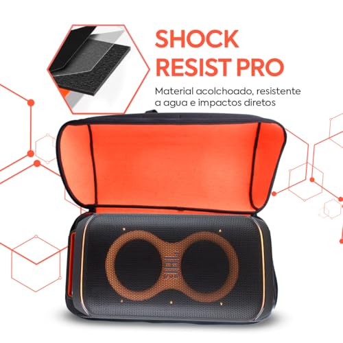 Bolsa Case Bag Capa Bisbel Compatível com Jbl Partybox Club 120 Espumada Premium