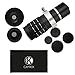CamKix Camera Lens Kit Compatible with Samsung Galaxy S5 Including a 12x Telephoto Lens/Fisheye Lens / 2 in 1 Macro Lens/Wide Angle Lens/ Mini Tripod/ Case / Bag