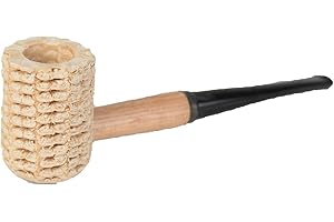 SUPTMAX Missouri Meerschaum - Missouri Pride Corn Cob Tobacco Pipe - 5th Avenue, Straight Bit