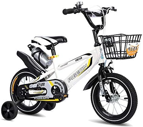 Ysa お買い得品 キッズバイク12インチ14インチキッズバイクガールズ ボーイズ年齢2 5歳 14インチキッズ自転車 トレーニングホイールとハンドブレーキ付き自転車 12