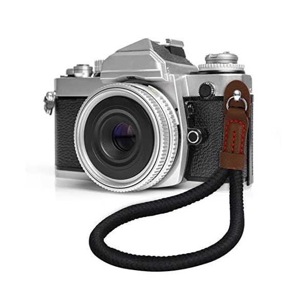 CHUER Kamera Handschlaufe, Baumwoll Wrist Strap im Retro Look - Universal Handgelenkschlaufe für Systemkameras/Digitalkameras Handschlaufe für Spiegellose Kameras (23cm) – Bild 4