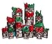 42-Pc. Chalkboard Snowman Gift Bag Set - Winter Christmas Design for Kids and Adults - 14 Small, Medium, and Large Bags with 28 Red and Green Tissue Papers - Best for Presents and Party Favors