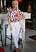 SheIn Women's Casual Calico Print Crop Blouse X-Small Multicolor
