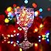 YIHONG 2 Set Multicolor Christmas Fairy Lights Battery Operated,16.4FT 50 LED String Lights, 8 Modes Portable Twinkle Firefly Lights Remote Timer for Bedroom Garden Party Decoration