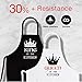 GREBAI Zyduzsc Mr. & Mrs. 2-Piece Apron Set - Matching Engagement Wedding Anniversary Bridal Shower Gift (King & Queen)