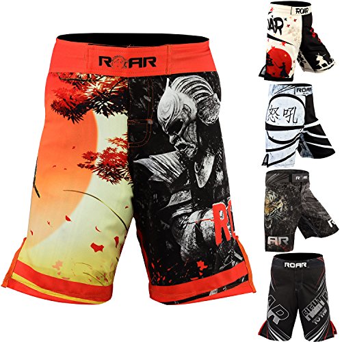 Roar Boxing Mixed Martial Arts MMA Cage Fighting Shorts BJJ Grappling No GI Wear (Warrior, Small) - Thumbnail 7