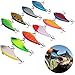 PLUSINNO 10pcs Fishing Lures Jerkbait Minnow Bass Crankbait Kit with Portable Carry Bag, Topwater Popper Lure with Treble Hook Life-like Swimbait Lure for Bass Trout Walleye Redfish