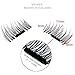 WEHADY False Magnetic Eyelashes 3D Reusable Fake Eyelashes , Ultra Thin, Natural Look , Reusable Perfect , 1Pairs 4 Pieces