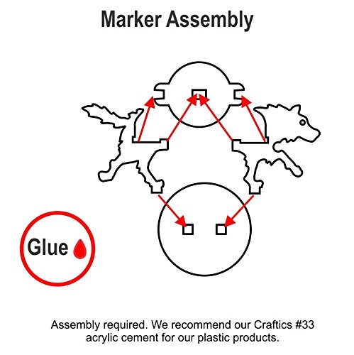 Hound, Character Mount Marker Kit, Black, 25mm Square Base (1)