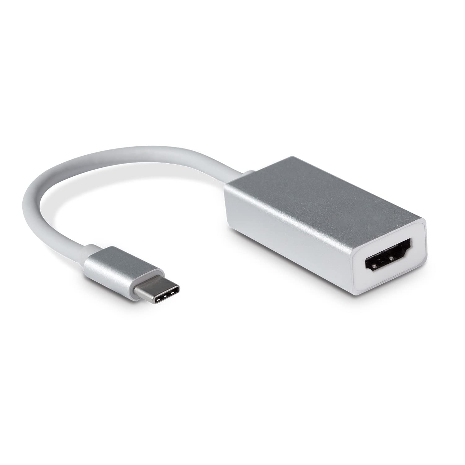 LMS Data Dynamode USB-C to HDMI Adapter, Type C Hub with 4K at 30Hz HDMI, Supports 1080p - Compatible with Macbook/iMac, Notebook PC, Mobile, Projector & More - Portable,Durable - 19cm Total Length