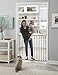 Storkcraft Easy Walk-Thru Tall Metal Safety Gate (White, Black, Gray) – 33.75 Inches Tall, Easy to Install, Pet-Friendly, Durable Metal Hardware, Ideal for Taller Children and Larger Pets