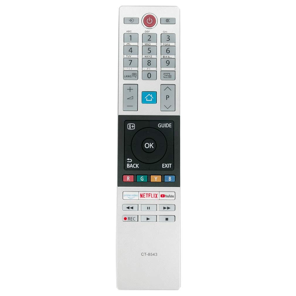 VINABTY CT-8543 RC42151P 30101775 Remote Control Replacement fit for Toshiba TV 32L2863DG 49L2863DG 43T6863DG 32L3863DA 40L3869DAX 32W2863DA 32L3869DAS 32L3869DAX 32W3864DG 32W3869DAX 40L2863DG